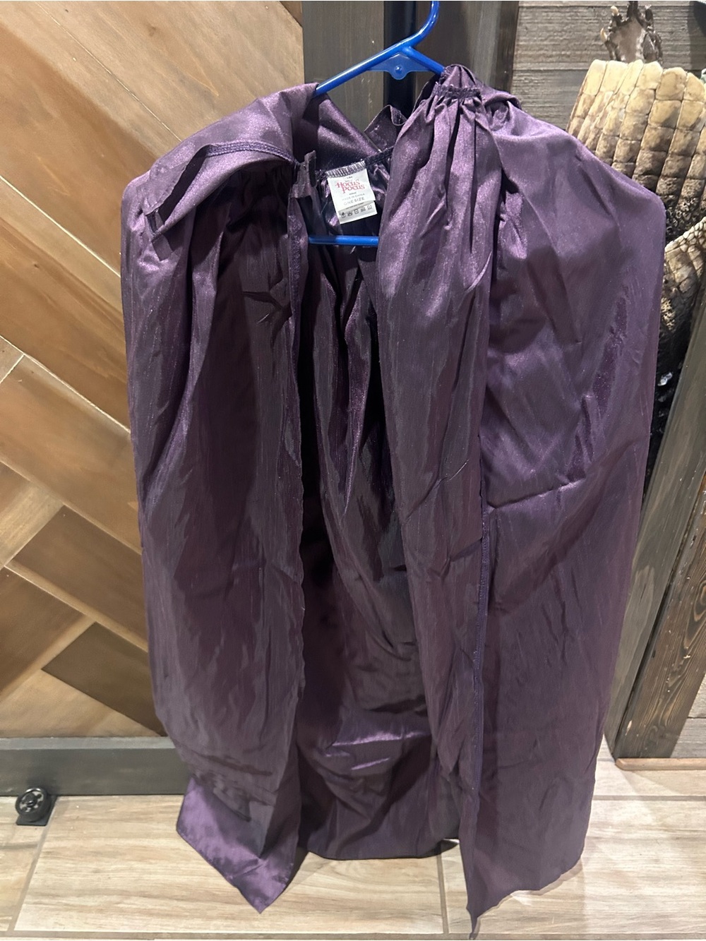 Disney Plum Satin Cape Coat